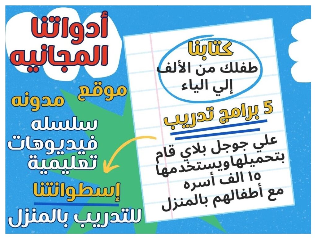 أدواتنا المجانيه لتدريب الطفل المتأخر عن الكلام بالمنزل وأمراض التخاطب