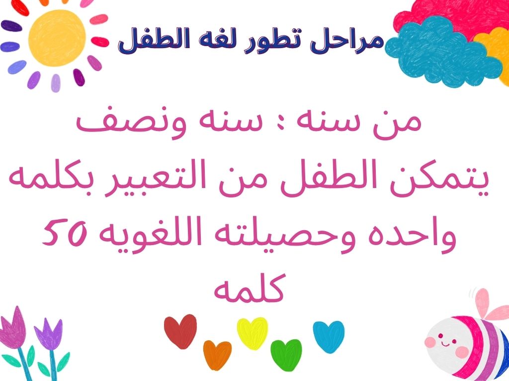 مراحل تطور لغه الطفل 2